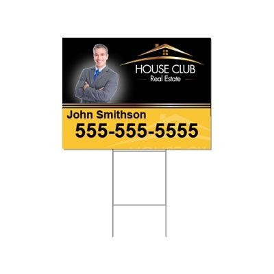 Coroplast Yard Signs w/ H Sticks