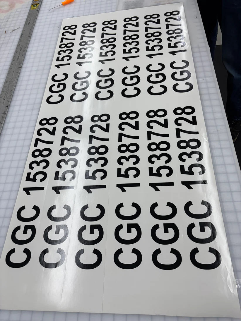 Vinyl Decal Letters & Numbers