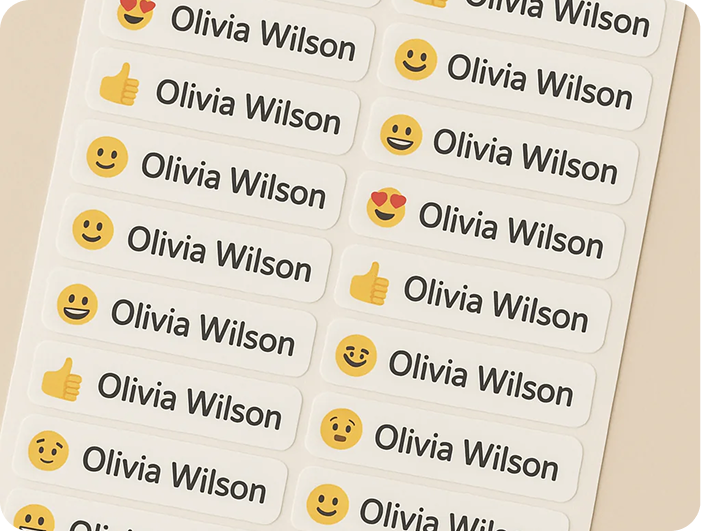 Personalized Name Labels